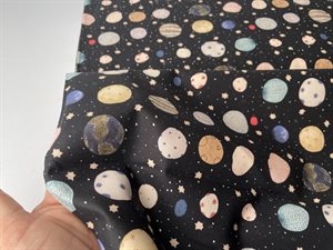 Patchwork stof - Boccaccini Meadows dekorative planeter og stjerner